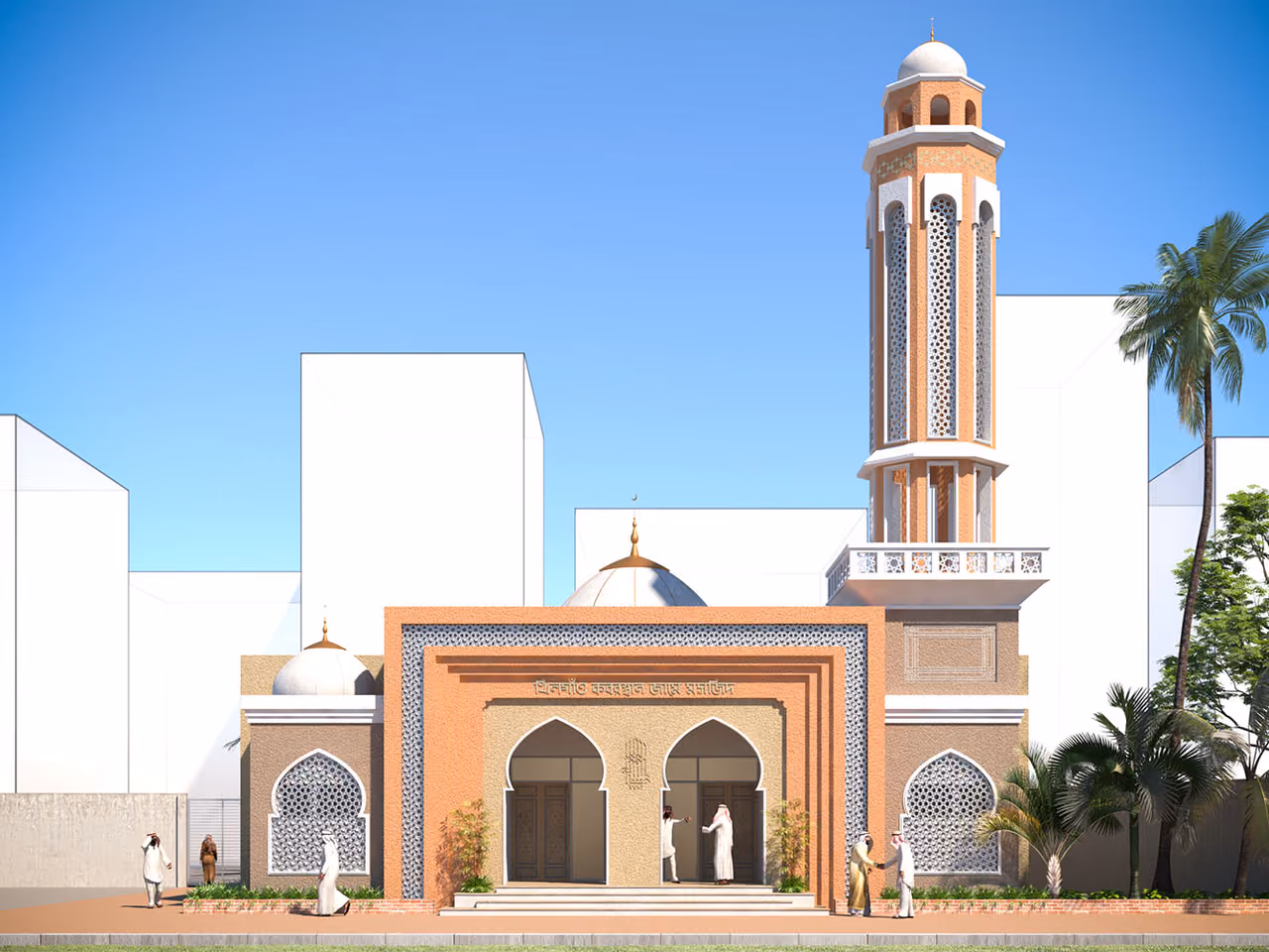 Khilgaon Graveyard Jame Masjid, view 2