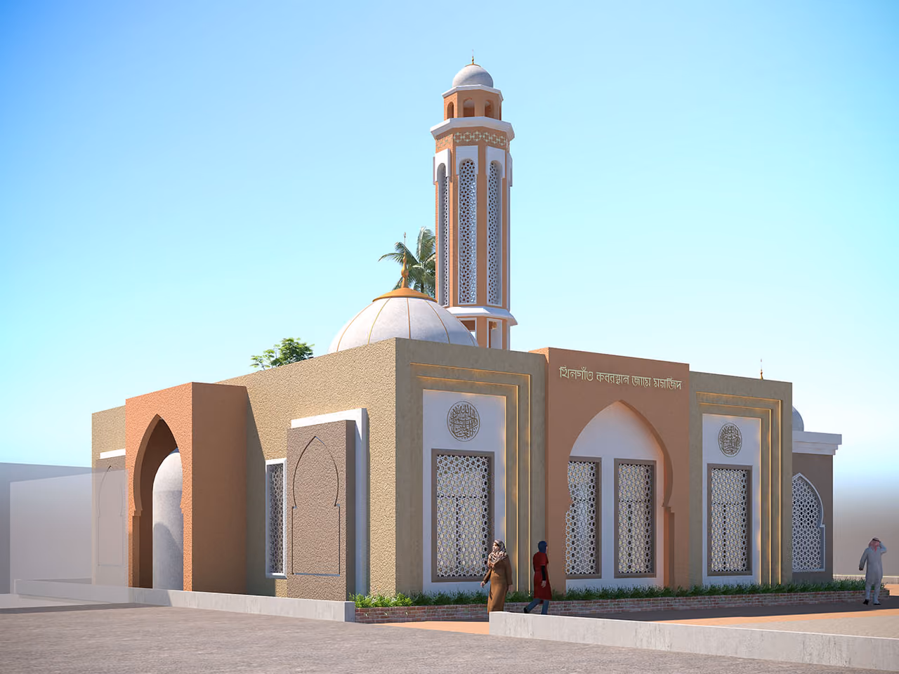Khilgaon Graveyard Jame Masjid, view 4